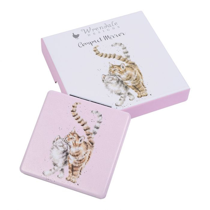 Wrendale Compact Mirror - 'Feline Good'