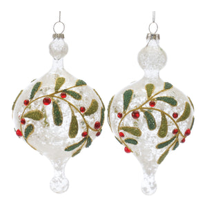 Holly Gemstone Ornaments