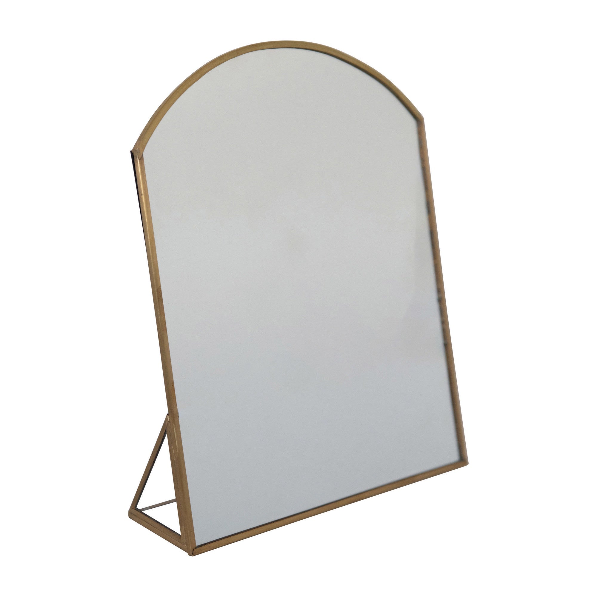 Arched Gold Standing Mirror
