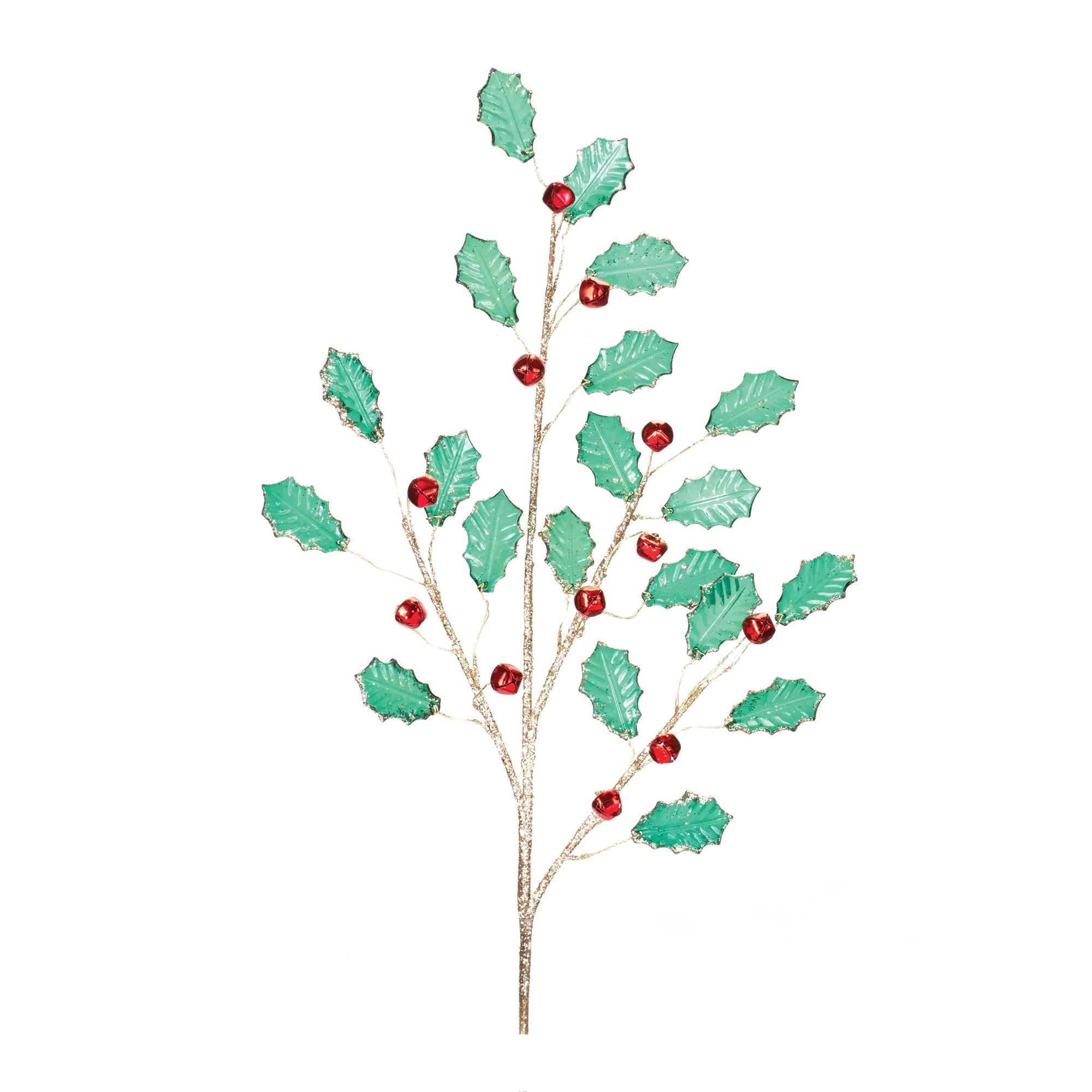 Holly Spray with Bells