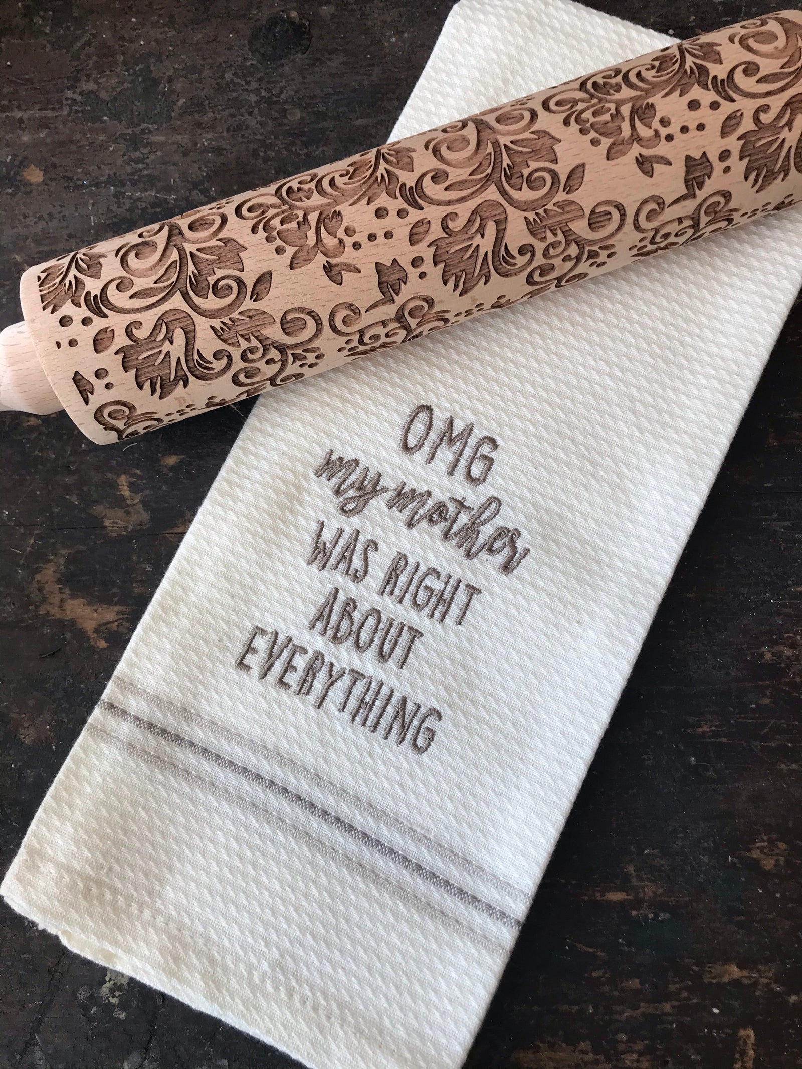 OMG My Mother Dishtowel