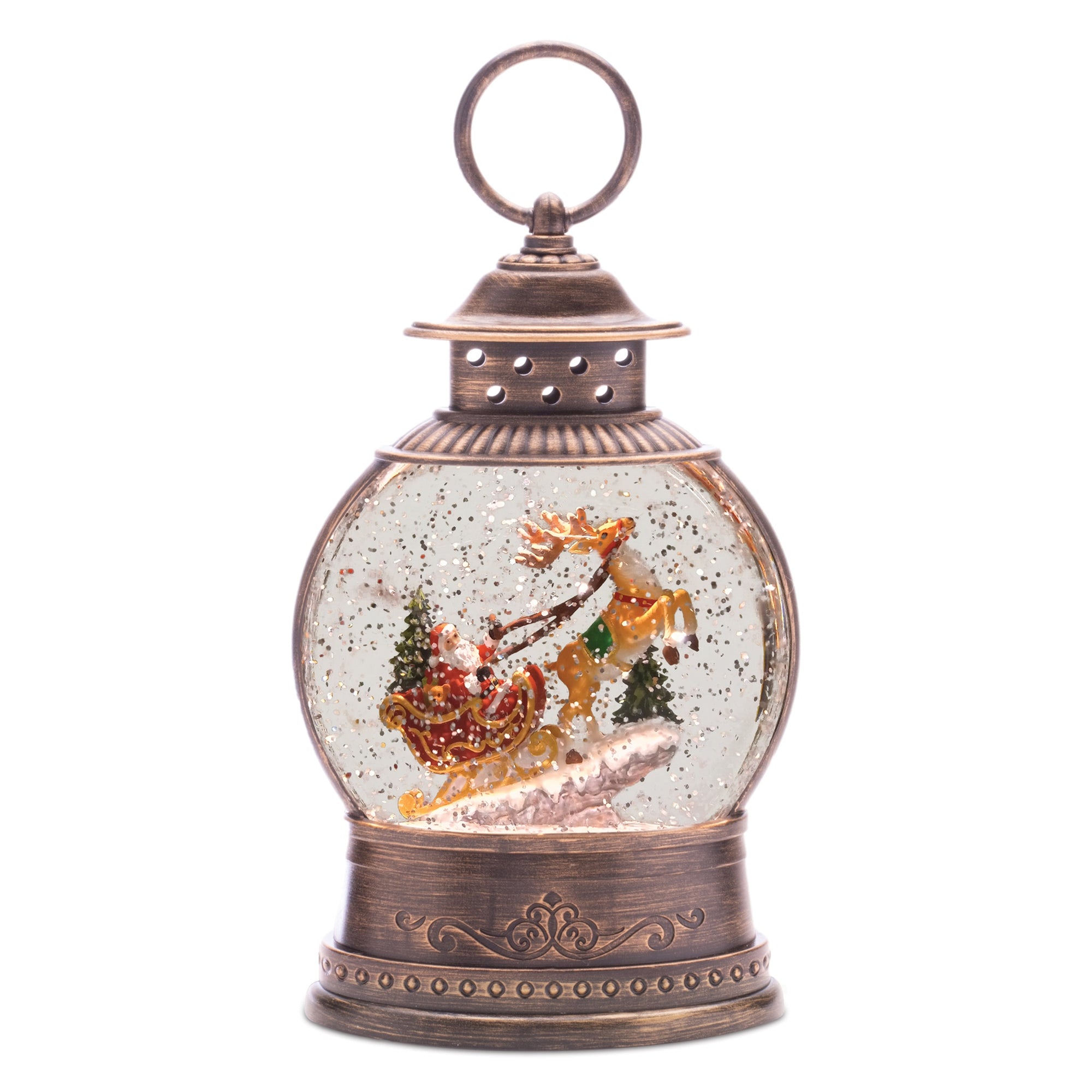 Santa's Sleigh Snow Globe