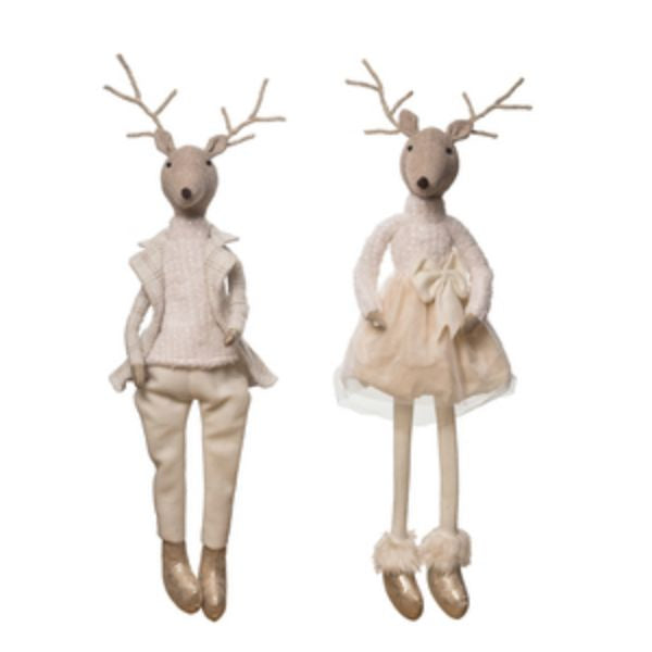 Elegant Reindeer Shelf Sitters