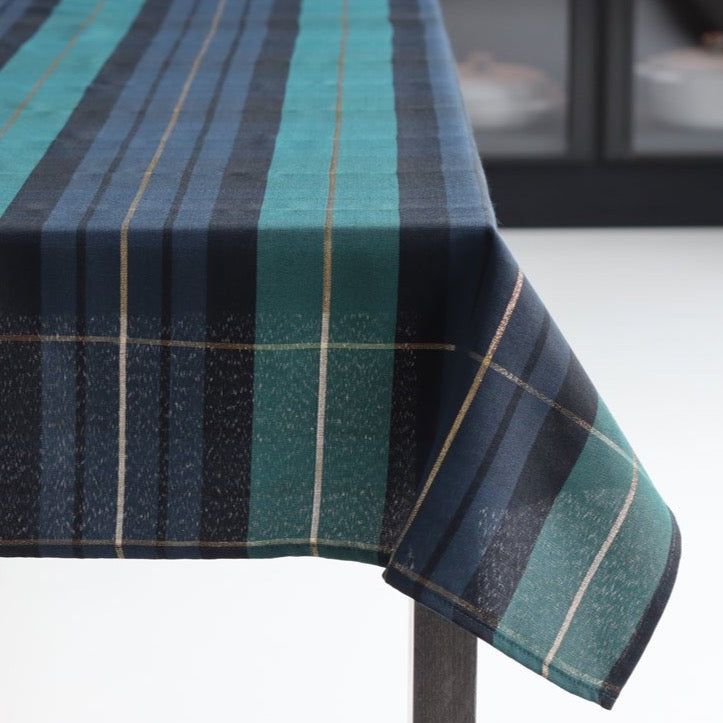 Traditional Check Table Cloth (Forest Blue/Green)