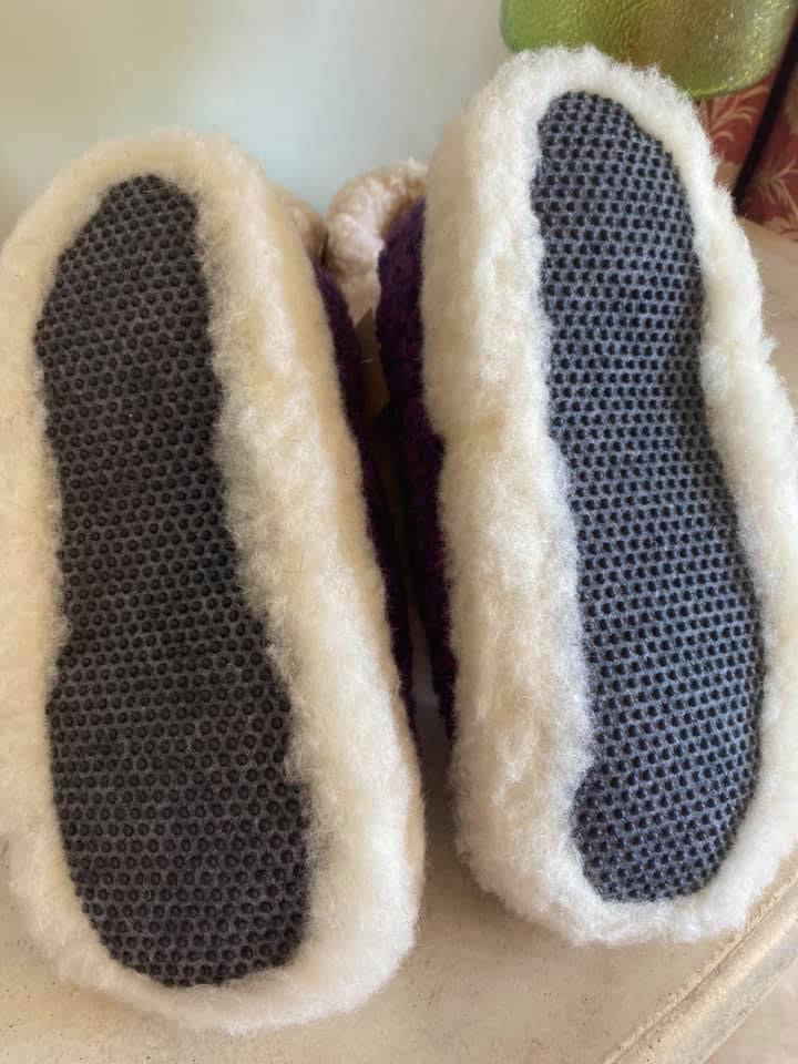 Pink Wool Sheep by the Sea Slippers - Main Image