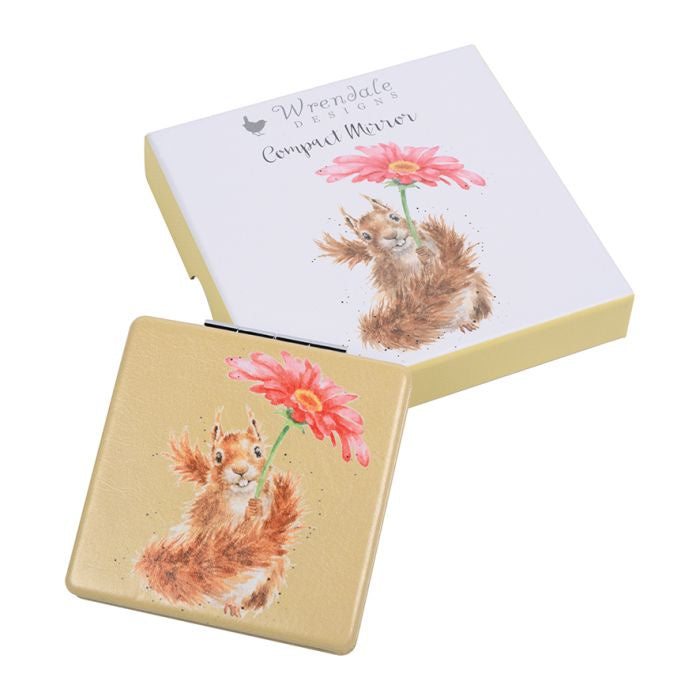 Wrendale Compact Mirror - Flowers Come After the Rain
