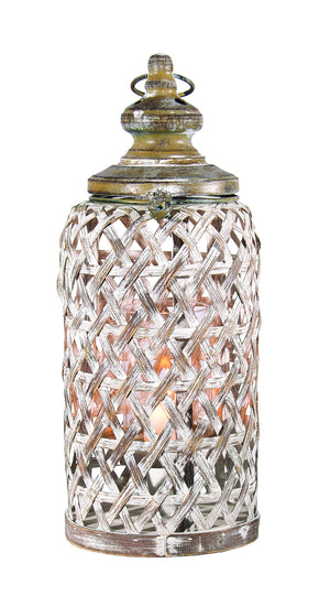 Weaved Lantern with Lid