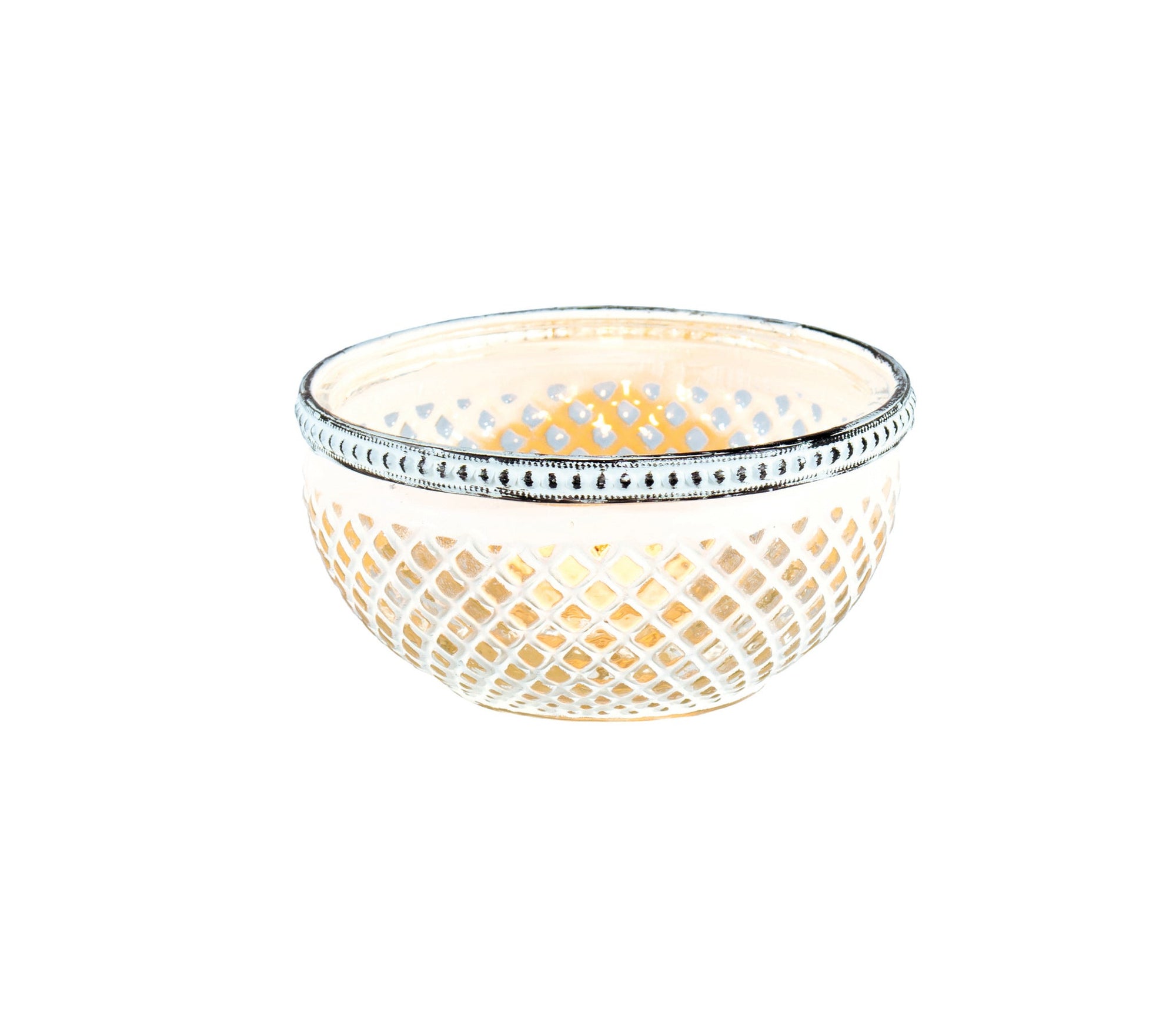 Quilted Glass Trinket Bowl