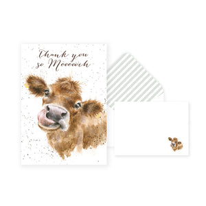 Thank You So Mooooch - 8pc Notecard Set