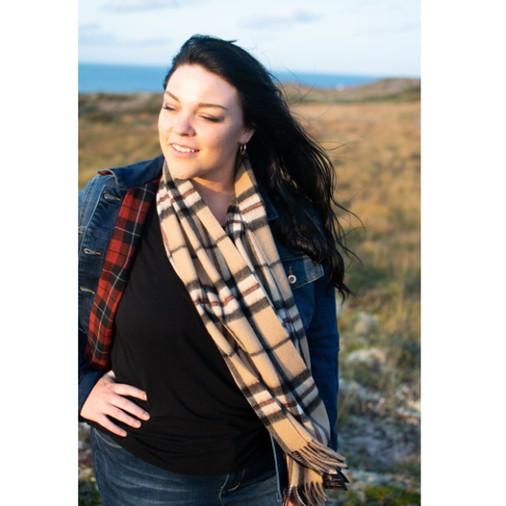 Thompson Camel- Lambswool Scarf